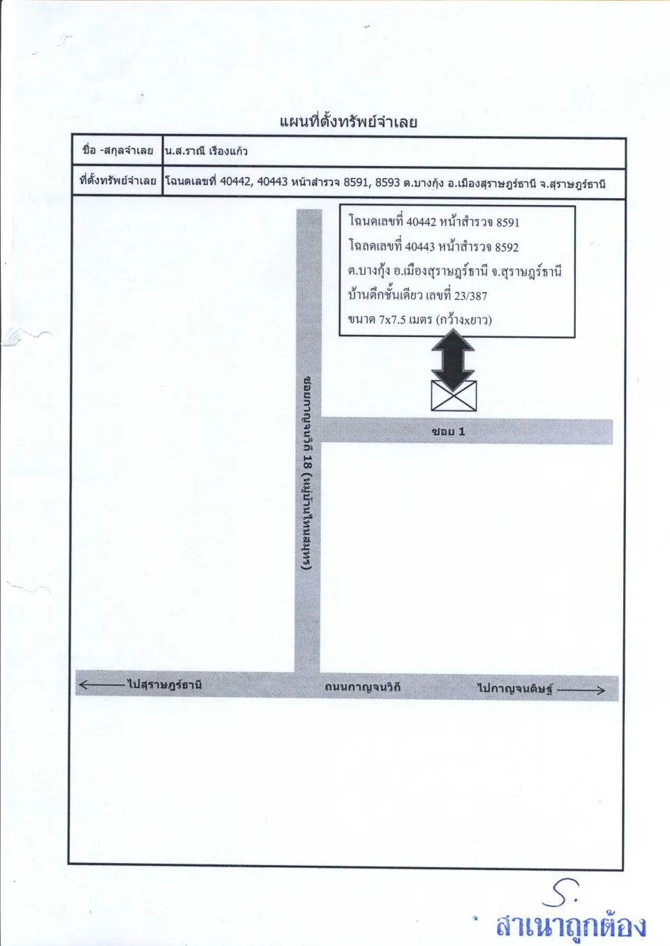 แผนที่ประกอบทรัพย์ 1