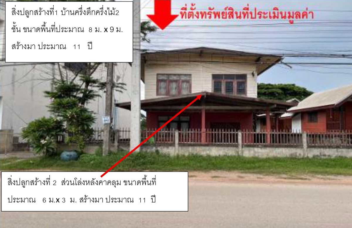 ขายทอดตลาด ที่ดินพร้อมสิ่งปลูกสร้าง ต.หนองบัว อ.เมืองหนองบัวลำภู จ.หนองบัวลำภู