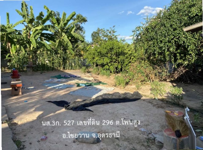 ขายทอดตลาด ที่ดินว่างเปล่า ต.โพนสูง อ.ไชยวาน จ.อุดรธานี