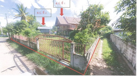ขายทอดตลาด ที่ดินพร้อมสิ่งปลูกสร้าง ต.คลองขาม อ.ยางตลาด จ.กาฬสินธุ์