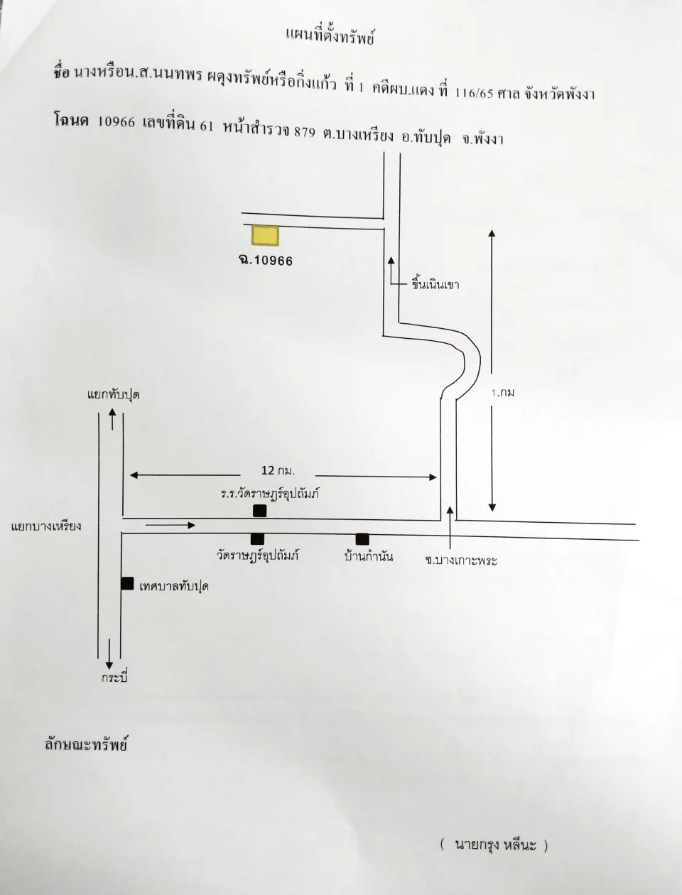 แผนที่ประกอบทรัพย์ 1