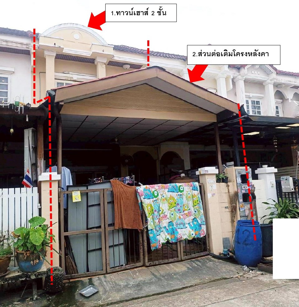 ขายทอดตลาด ที่ดินพร้อมสิ่งปลูกสร้าง ต.บางรักน้อย อ.เมืองนนทบุรี (ตลาดขวัญ) จ.นนทบุรี