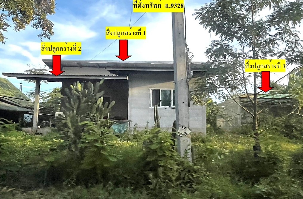 ขายทอดตลาด ที่ดินพร้อมสิ่งปลูกสร้าง ต.สีสุก อ.จักราช จ.นครราชสีมา