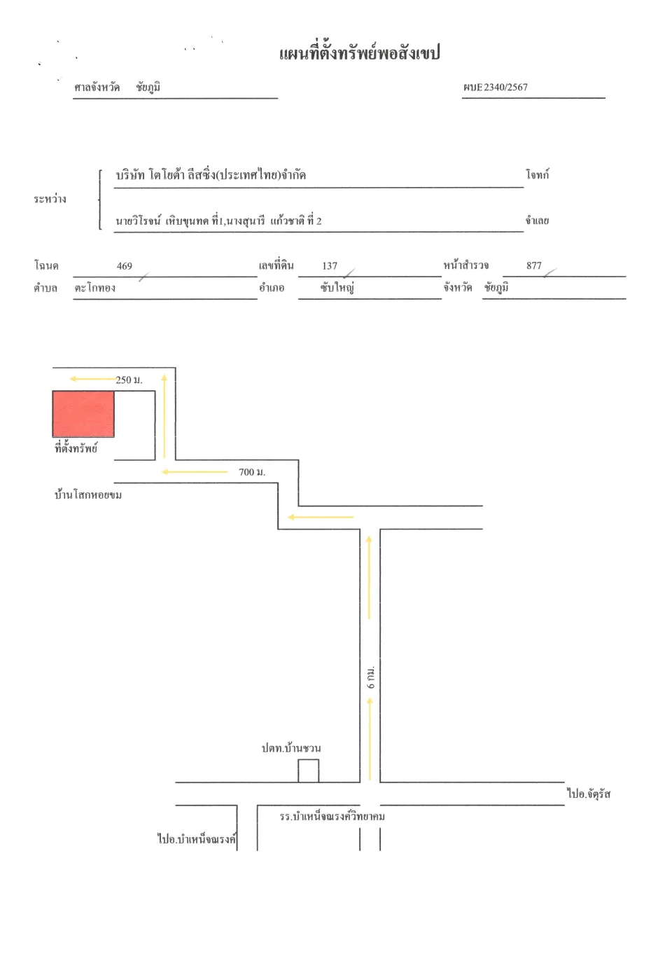 แผนที่ประกอบทรัพย์ 1