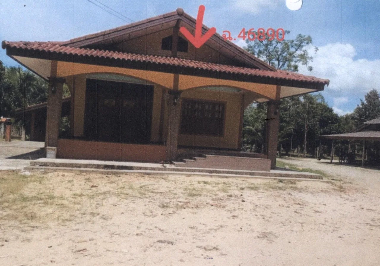 ขายทอดตลาด ที่ดินพร้อมสิ่งปลูกสร้าง ต.ท่าม่วง อ.เทพา จ.สงขลา