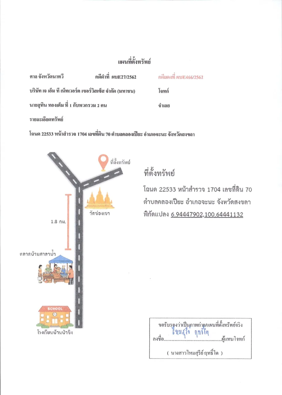 แผนที่ประกอบทรัพย์ 1
