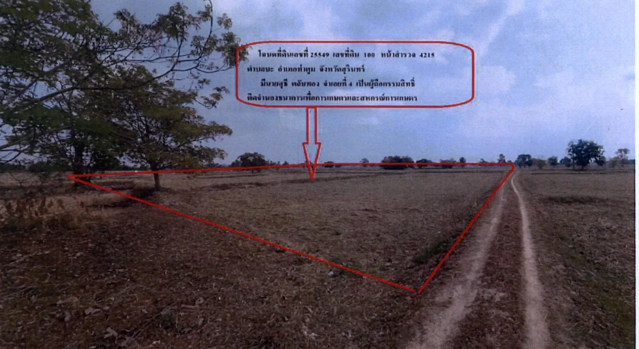 ขายทอดตลาด ที่ดินว่างเปล่า จ.สุรินทร์