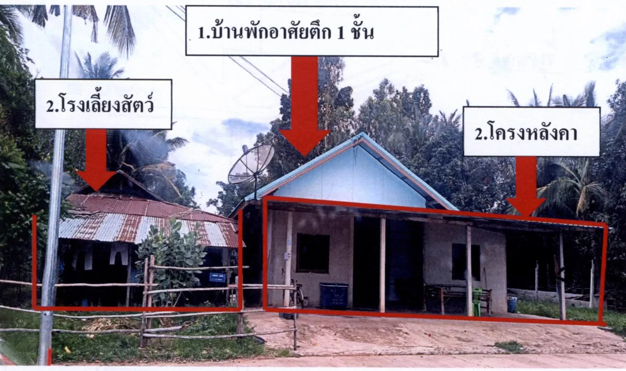 ขายทอดตลาด ที่ดินพร้อมสิ่งปลูกสร้าง ต.ดอนแรด อ.รัตนบุรี จ.สุรินทร์