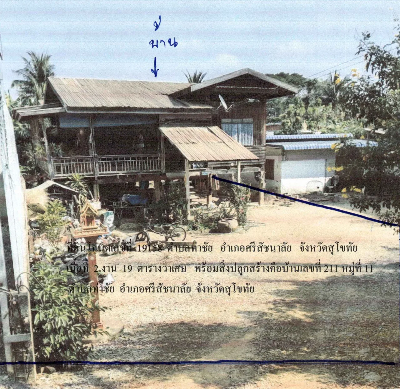 ขายทอดตลาด ที่ดินพร้อมสิ่งปลูกสร้าง ต.ท่าชัย อ.ศรีสัชนาลัย จ.สุโขทัย