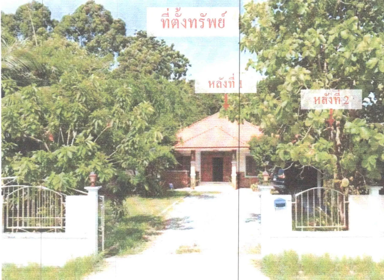 ขายทอดตลาด ที่ดินพร้อมสิ่งปลูกสร้าง ต.โคกชะงาย อ.เมืองพัทลุง จ.พัทลุง