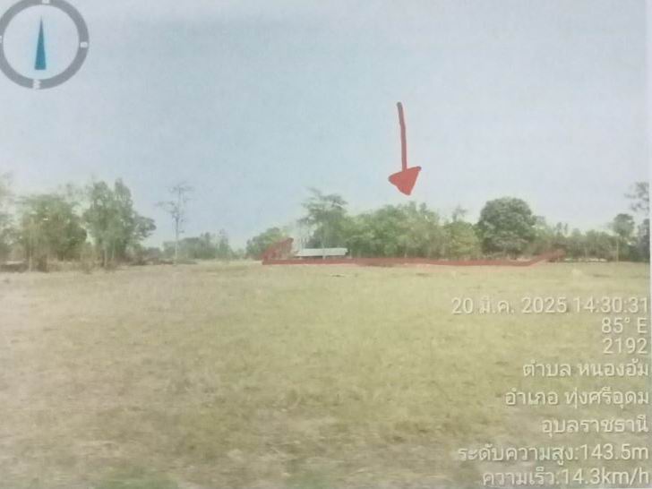ขายทอดตลาด ที่ดินพร้อมสิ่งปลูกสร้าง ต.หนองอ้ม อ.ทุ่งศรีอุดม จ.อุบลราชธานี