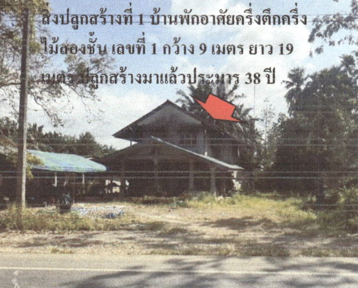 ขายทอดตลาด ที่ดินพร้อมสิ่งปลูกสร้าง ต.ทุ่งไทรทอง อ.ลำทับ จ.กระบี่