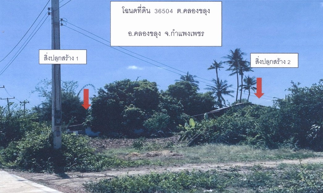 ขายทอดตลาด ที่ดินพร้อมสิ่งปลูกสร้าง ต.คลองขลุง อ.คลองขลุง จ.กำแพงเพชร
