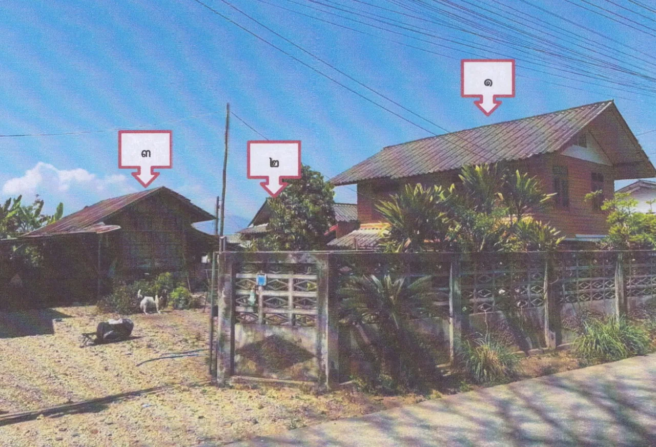 ขายทอดตลาด ที่ดินพร้อมสิ่งปลูกสร้าง ต.บ้านดู่ อ.เมืองเชียงราย จ.เชียงราย
