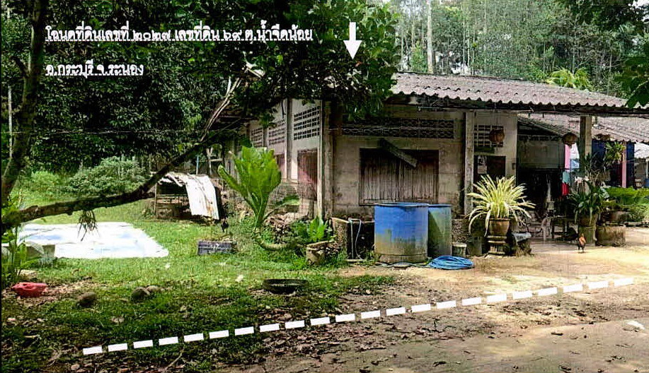 ขายทอดตลาด ที่ดินพร้อมสิ่งปลูกสร้าง ต.น้ำจืดน้อย อ.กระบุรี จ.ระนอง