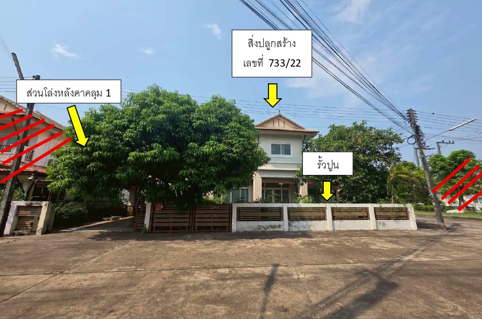ขายทอดตลาด ที่ดินพร้อมสิ่งปลูกสร้าง ต.ธาตุเชิงชุม อ.เมืองสกลนคร จ.สกลนคร
