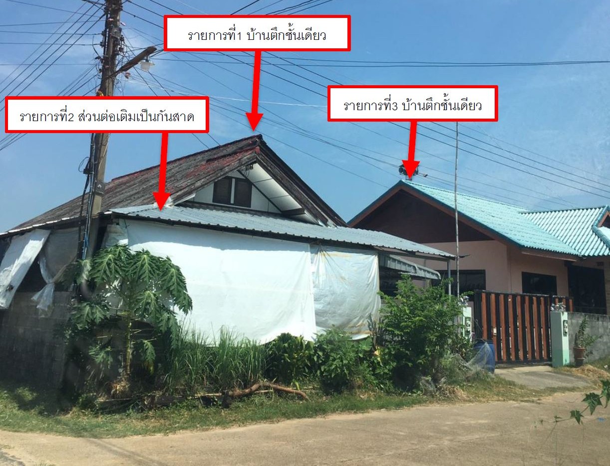 ขายทอดตลาด ที่ดินพร้อมสิ่งปลูกสร้าง ต.หนองเป็ด อ.เมืองยโสธร จ.ยโสธร