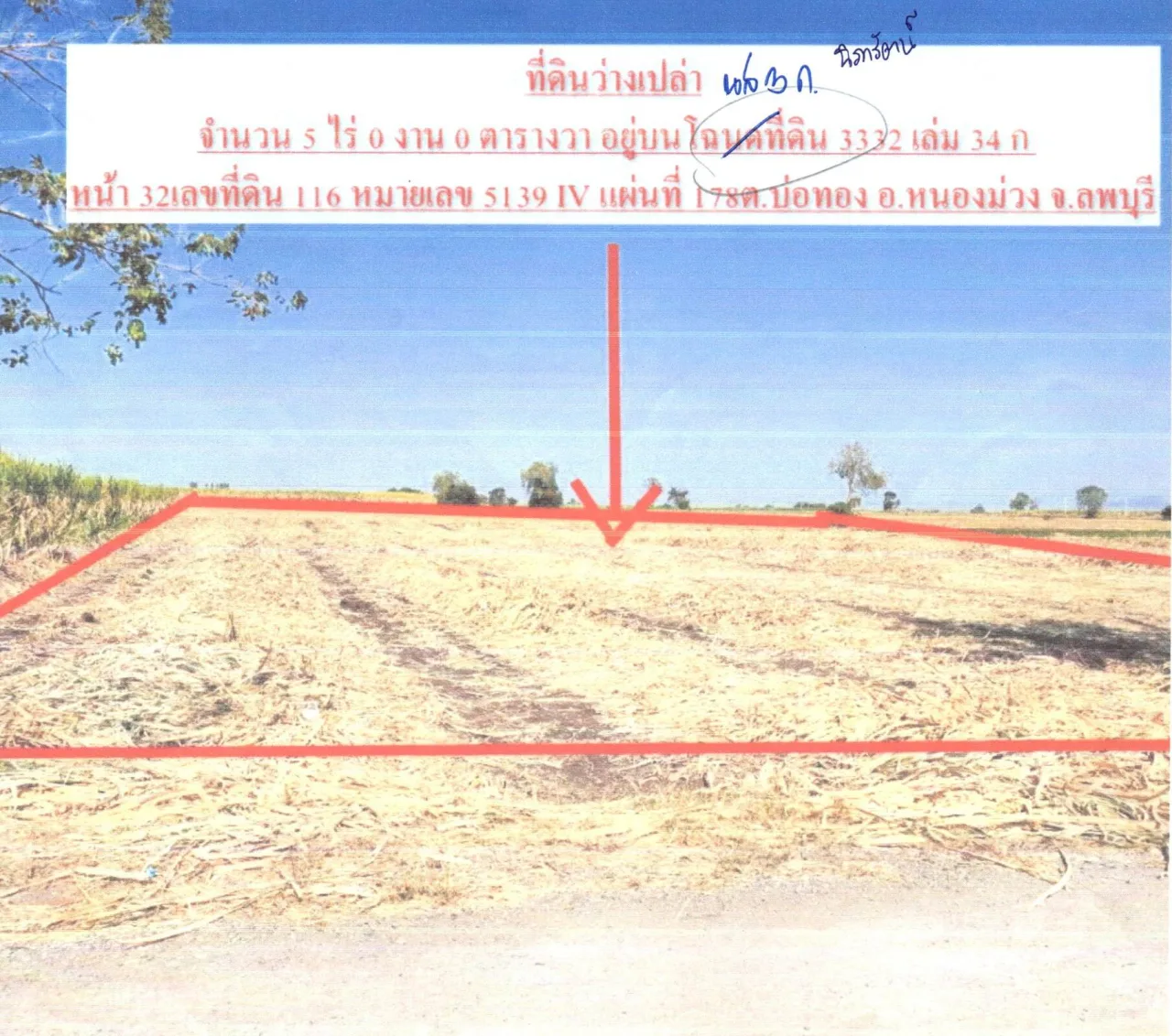 ขายทอดตลาด ที่ดินว่างเปล่า จ.ลพบุรี