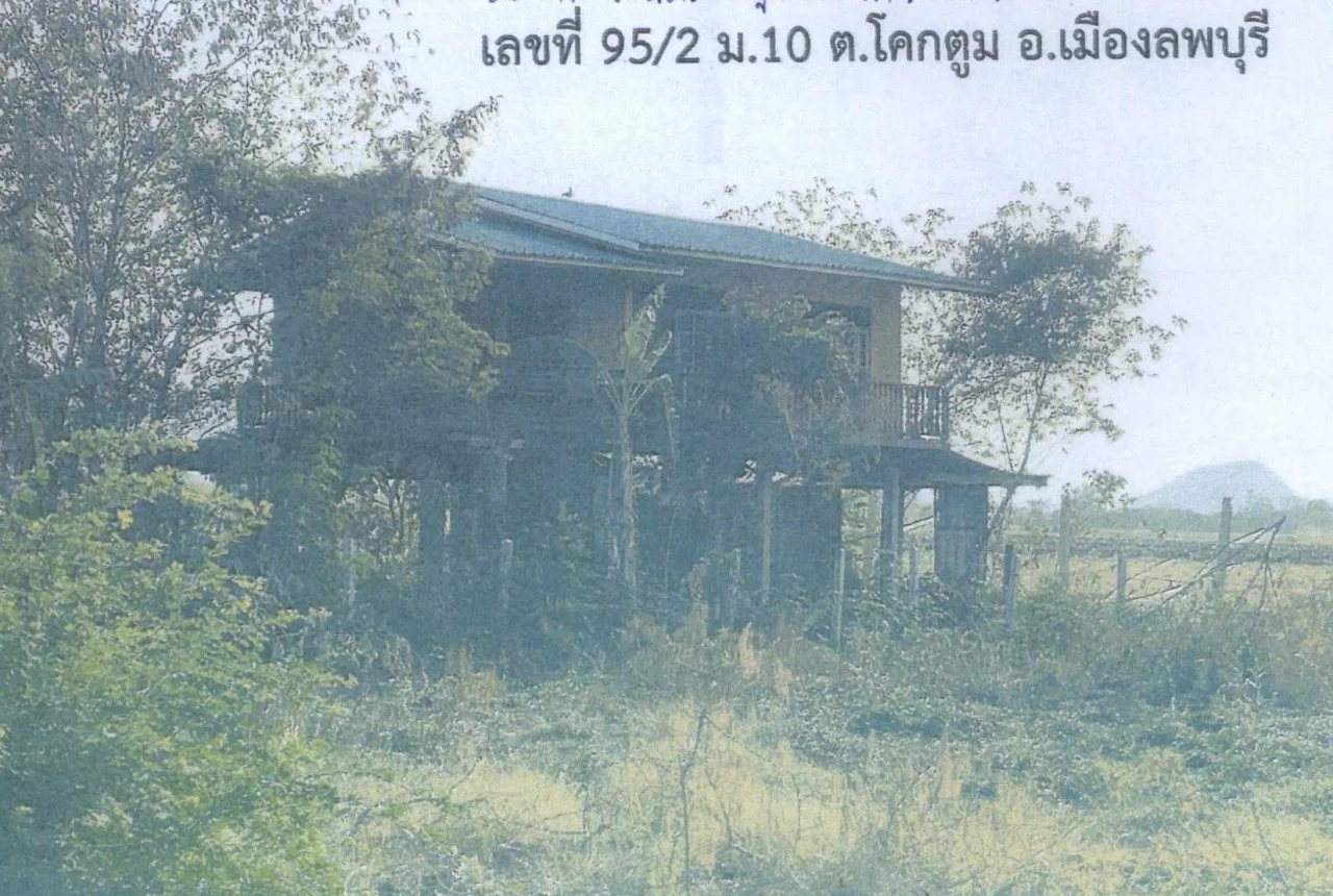 ขายทอดตลาด ที่ดินพร้อมสิ่งปลูกสร้าง ต.โคกตูม อ.เมืองลพบุรี จ.ลพบุรี