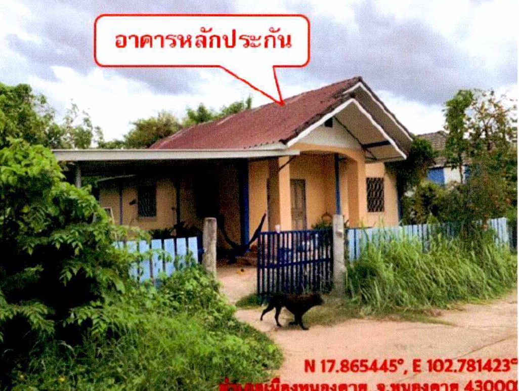 ขายทอดตลาด ที่ดินพร้อมสิ่งปลูกสร้าง ต.วัดธาตุ อ.เมืองหนองคาย จ.หนองคาย
