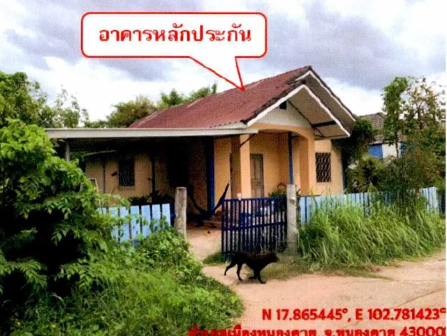 ขายทอดตลาด ที่ดินพร้อมสิ่งปลูกสร้าง ต.วัดธาตุ อ.เมืองหนองคาย จ.หนองคาย