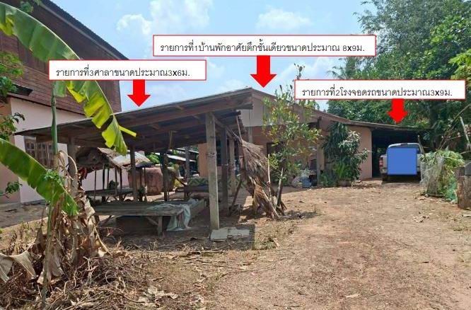 ขายทอดตลาด ที่ดินพร้อมสิ่งปลูกสร้าง ต.ดงแดง อ.จตุรพักตรพิมาน จ.ร้อยเอ็ด
