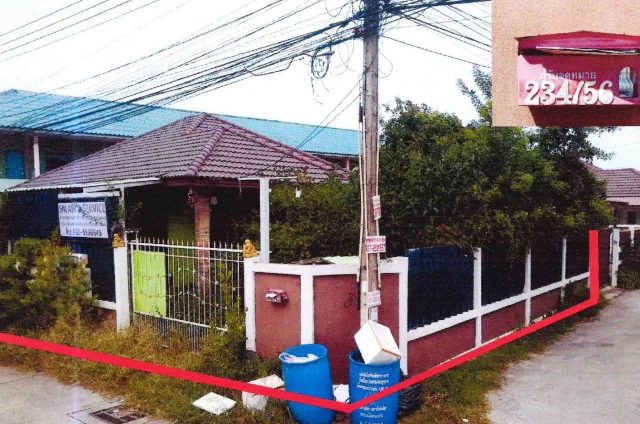 ขายทอดตลาด ที่ดินพร้อมสิ่งปลูกสร้าง ต.หนองปรือ อ.บางละมุง จ.ชลบุรี