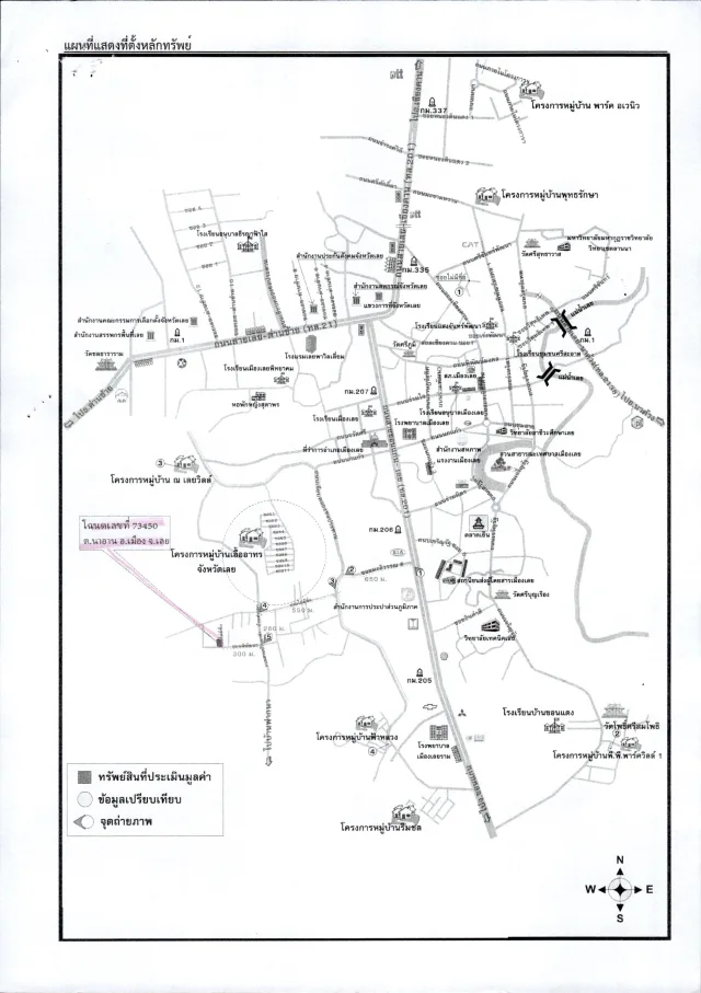 แผนที่ประกอบจากประกาศกรมบังคับคดี