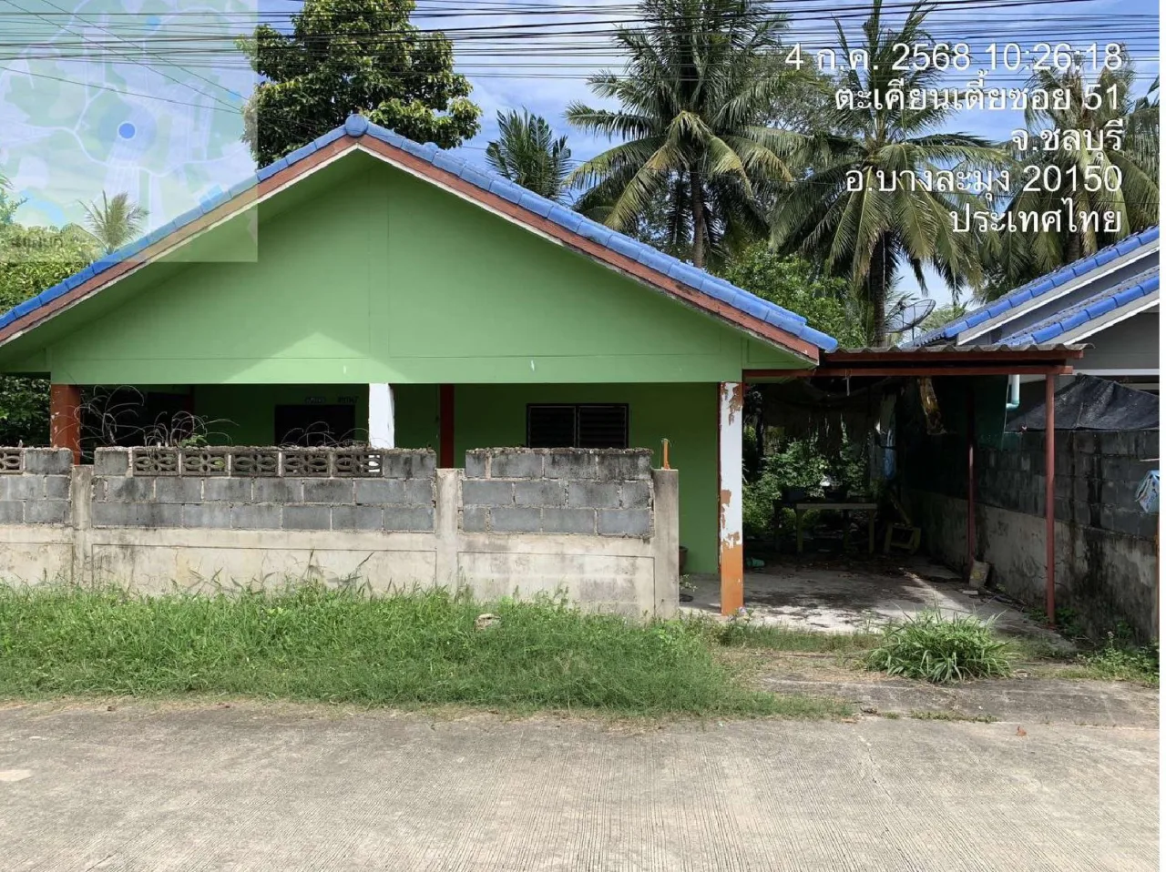 ขายทอดตลาด ที่ดินพร้อมสิ่งปลูกสร้าง ต.ตะเคียนเตี้ย อ.บางละมุง จ.ชลบุรี