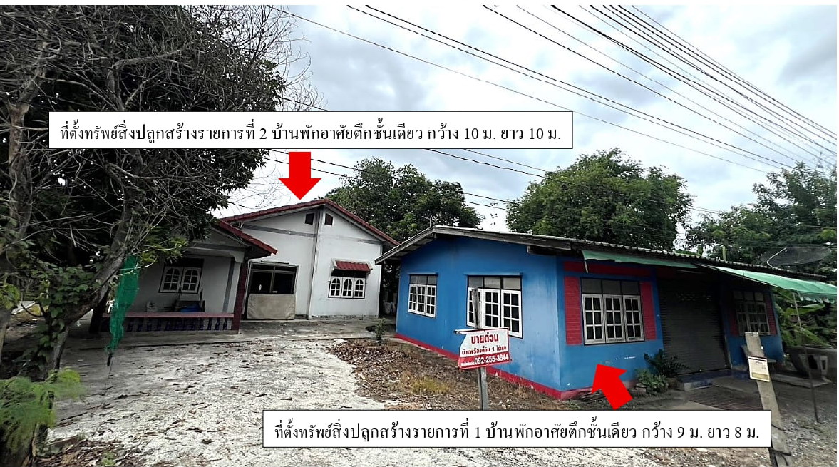 ขายทอดตลาด ที่ดินพร้อมสิ่งปลูกสร้าง ต.แหลมบัว อ.นครชัยศรี จ.นครปฐม