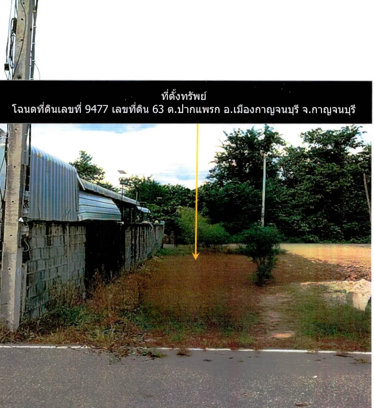 ขายทอดตลาด ที่ดินว่างเปล่า จ.กาญจนบุรี