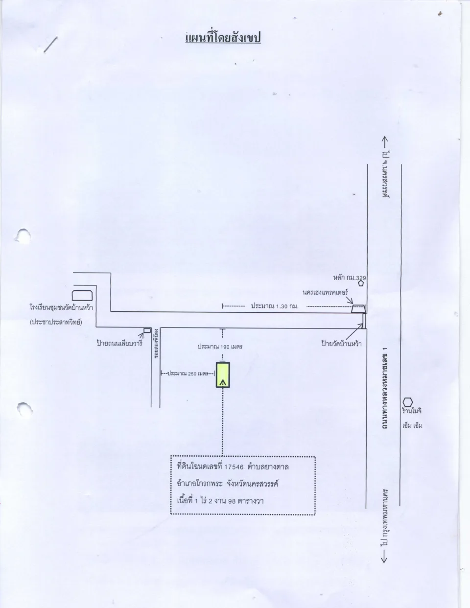 แผนที่ประกอบทรัพย์ 1