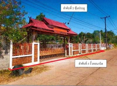 ขายทอดตลาด ที่ดินพร้อมสิ่งปลูกสร้าง ต.บัวขาว อ.กุฉินารายณ์ จ.กาฬสินธุ์