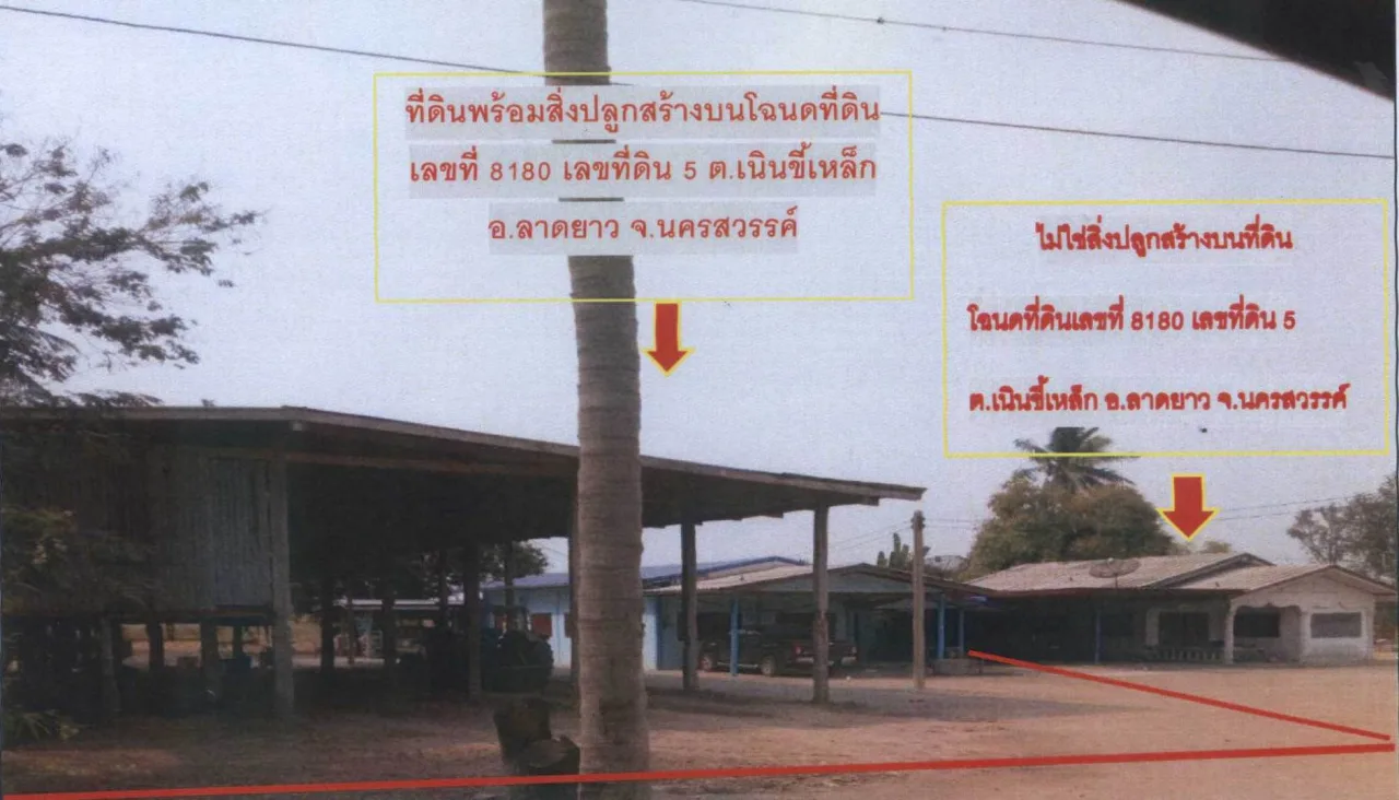 ขายทอดตลาด ที่ดินพร้อมสิ่งปลูกสร้าง ต.เนินขี้เหล็ก อ.ลาดยาว จ.นครสวรรค์