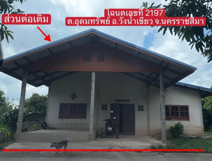 ขายทอดตลาด ที่ดินพร้อมสิ่งปลูกสร้าง ต.อุดมทรัพย์ อ.กิ่งอำเภอวังน้ำเขียว จ.นครราชสีมา