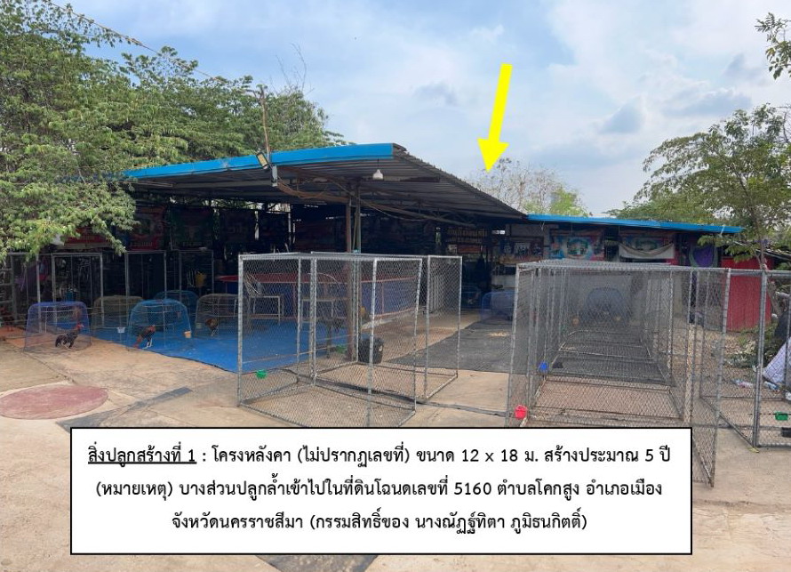 ขายทอดตลาด ที่ดินพร้อมสิ่งปลูกสร้าง ต.จอหอ อ.เมืองนครราชสีมา จ.นครราชสีมา