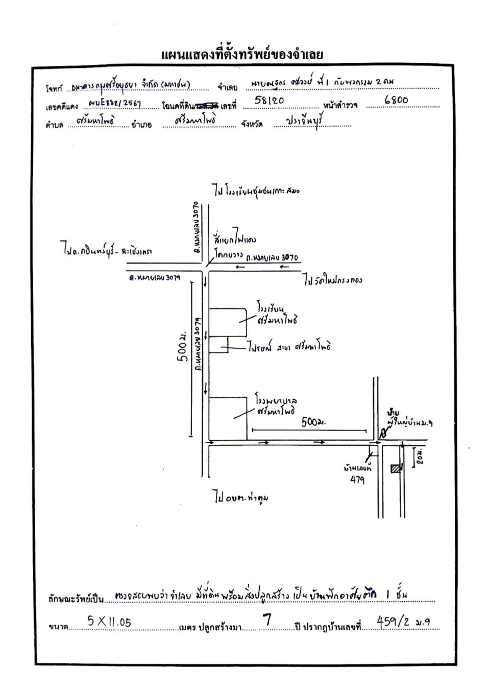 แผนที่ประกอบทรัพย์ 1