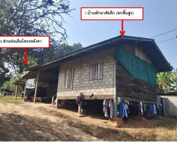 ขายทอดตลาด ที่ดินพร้อมสิ่งปลูกสร้าง ต.ศรีษะเกษ อ.นาน้อย จ.น่าน