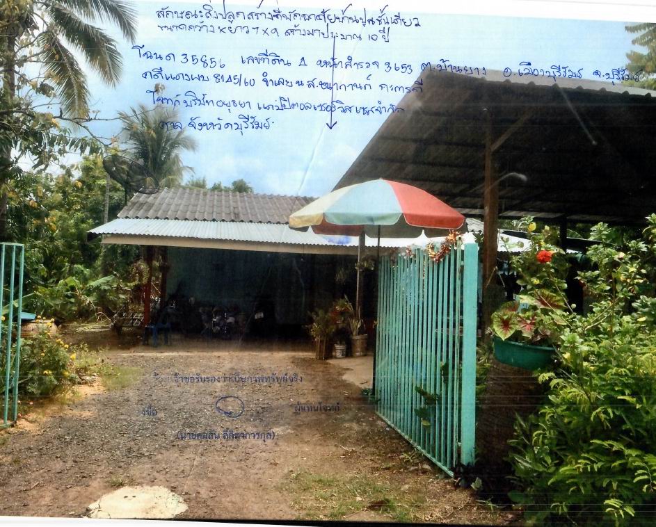 ขายทอดตลาด ที่ดินพร้อมสิ่งปลูกสร้าง ต.บ้านยาง อ.เมืองบุรีรัมย์ จ.บุรีรัมย์