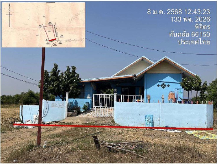 ขายทอดตลาด ที่ดินพร้อมสิ่งปลูกสร้าง ต.ทับคล้อ อ.ทับคล้อ จ.พิจิตร