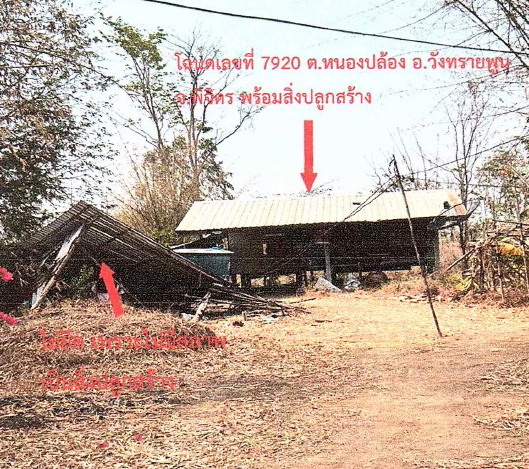 ขายทอดตลาด ที่ดินพร้อมสิ่งปลูกสร้าง ต.หนองปล้อง อ.วังทรายพูน จ.พิจิตร