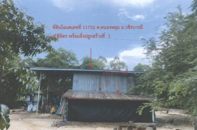 ขายทอดตลาด ที่ดินพร้อมสิ่งปลูกสร้าง ต.หนองหลุม อ.วชิรบารมี จ.พิจิตร