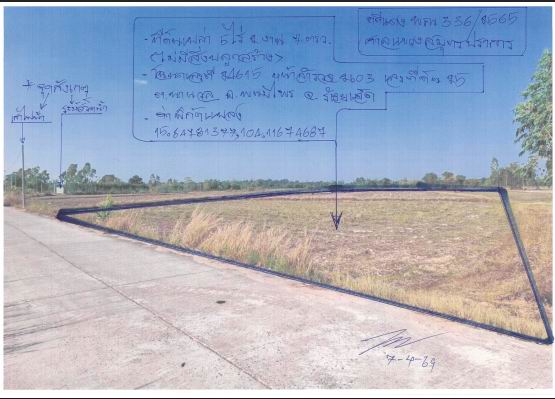 ขายทอดตลาด ที่ดินว่างเปล่า ต.นานวล อ.พนมไพร จ.ร้อยเอ็ด