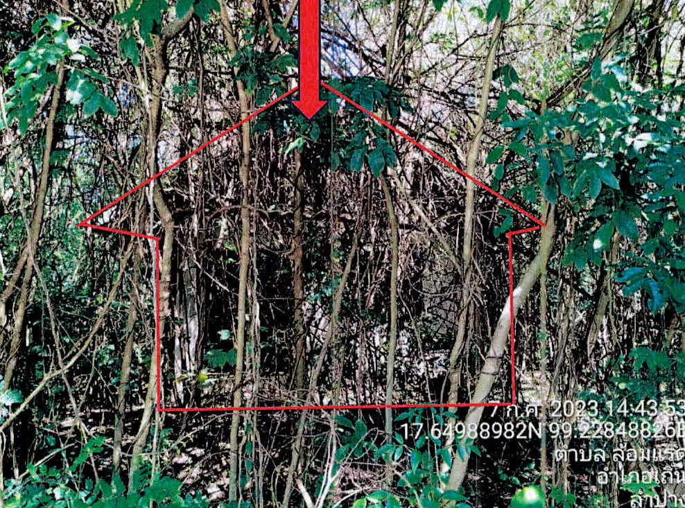 ขายทอดตลาด ที่ดินพร้อมสิ่งปลูกสร้าง ต.ล้อมแรด อ.เถิน จ.ลำปาง