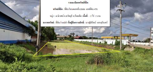 ขายทอดตลาด ที่ดินว่างเปล่า ต.นิเวศน์ อ.ธวัชบุรี จ.ร้อยเอ็ด