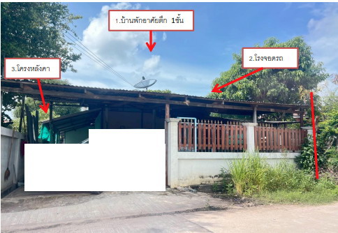 ขายทอดตลาด ที่ดินพร้อมสิ่งปลูกสร้าง ต.บัวแดง อ.ปทุมรัตต์ จ.ร้อยเอ็ด