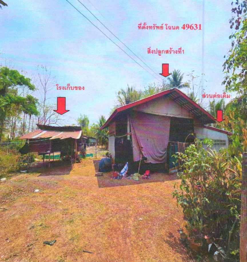 ขายทอดตลาด ที่ดินพร้อมสิ่งปลูกสร้าง ต.พอกน้อย อ.พรรณานิคม จ.สกลนคร