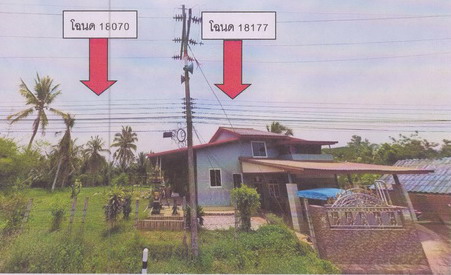 ขายทอดตลาด ที่ดินพร้อมสิ่งปลูกสร้าง ต.ท่าบอน อ.ระโนด จ.สงขลา