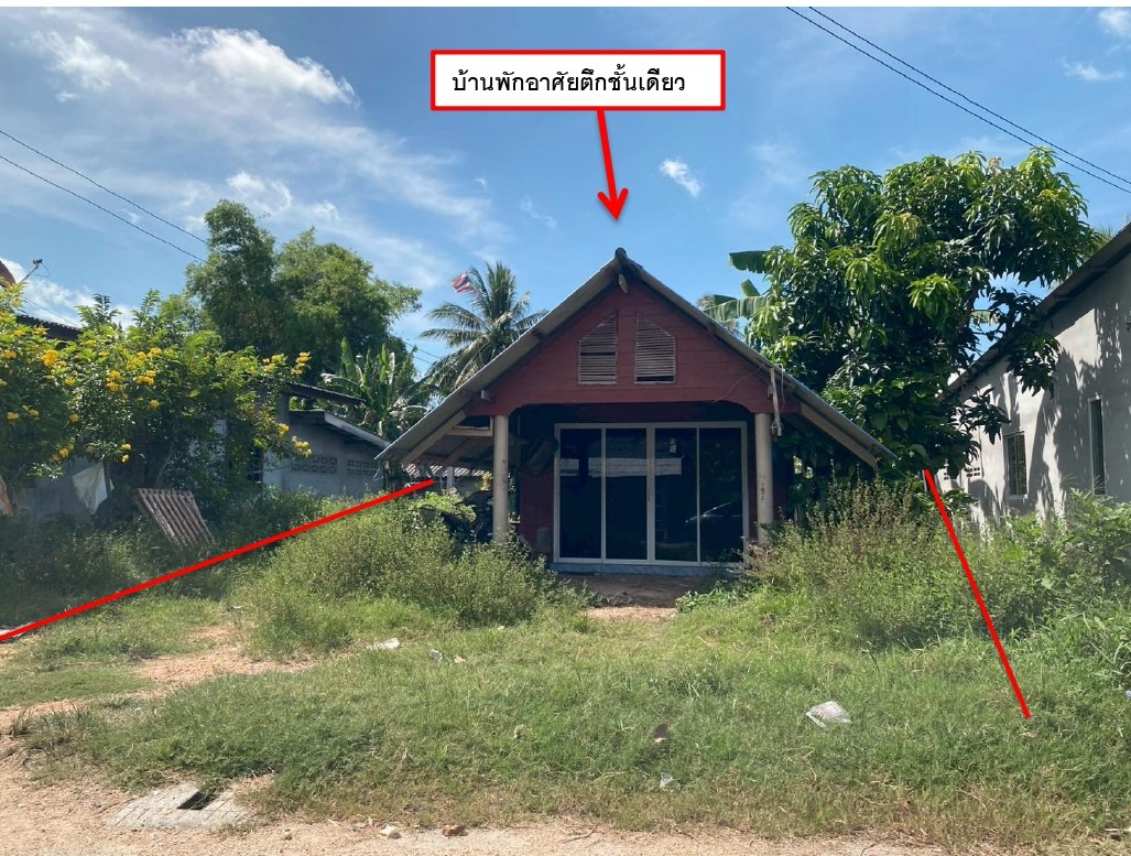 ขายทอดตลาด ที่ดินพร้อมสิ่งปลูกสร้าง ต.จะทิ้งพระ อ.สทิงพระ จ.สงขลา