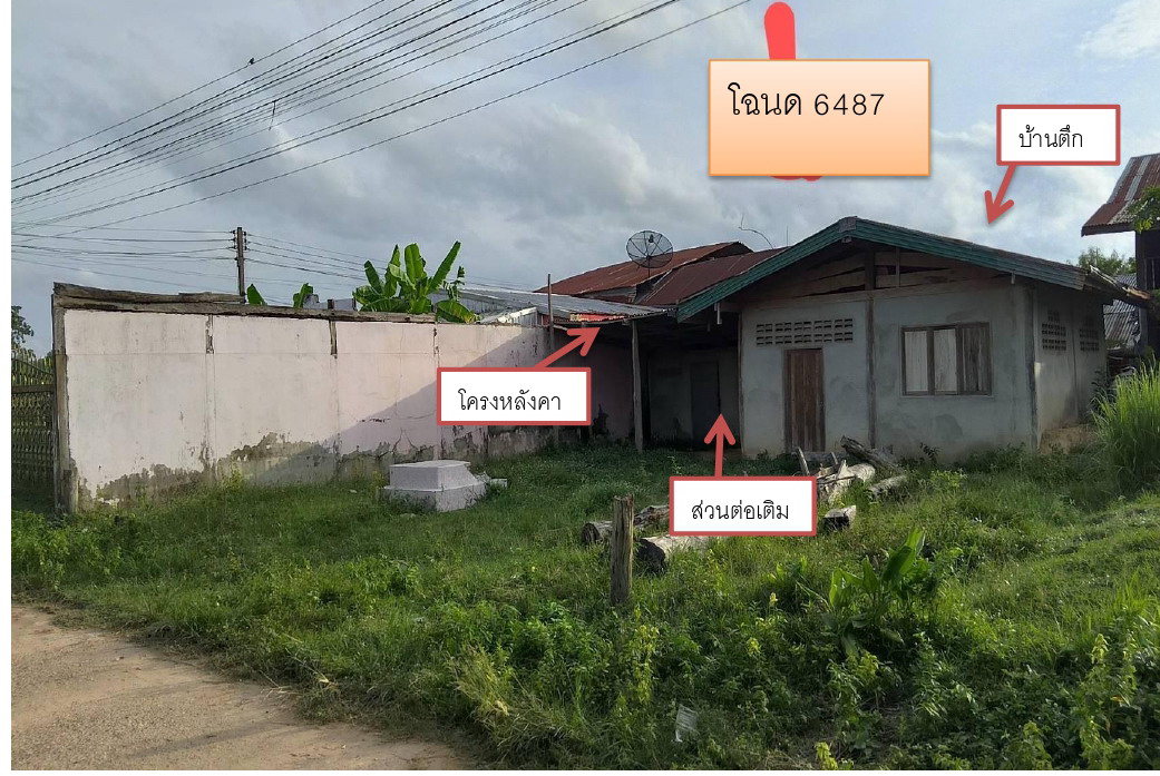 ขายทอดตลาด ที่ดินพร้อมสิ่งปลูกสร้าง ต.คำโพน อ.ปทุมราชวงศา จ.อำนาจเจริญ